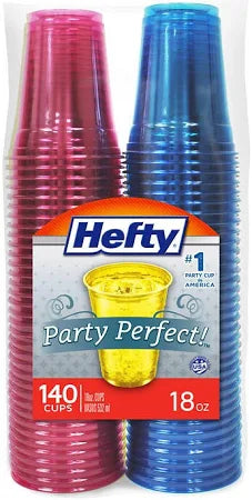 Party Perfect - 18 FL. OZ. 140 disposable cups. #1 Party Cup in America